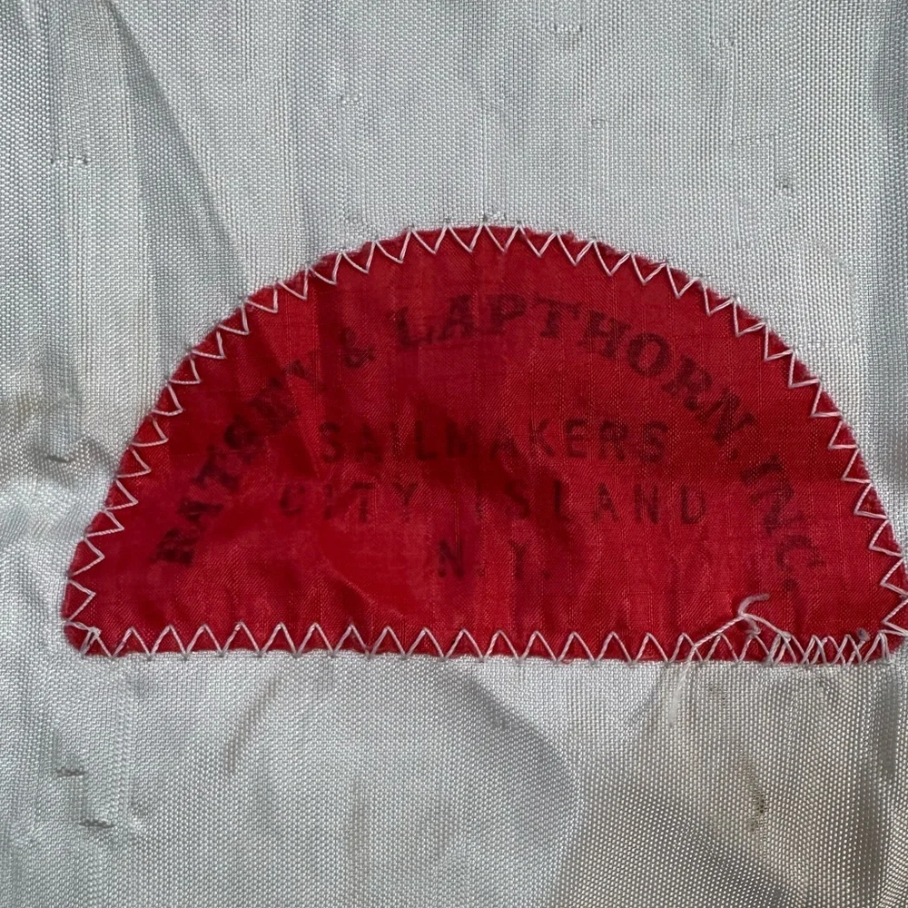 Vintage Sail Bag City Island‎ NY Appleton Sailmakers Nautical Storage Sack